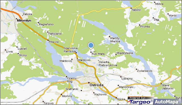 mapa okolicy